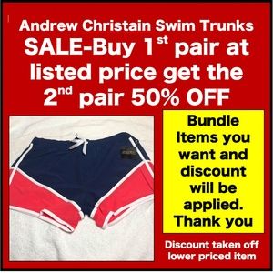 Andrew Christian- Swim Trunks- Navy-Mellon